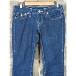 True Religion Jeans Woman's 28 Julie Dark Wash Bejeweled Y2K Button Pockets Photo 3