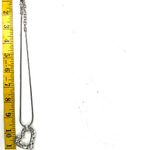 Brighton  Pebble Heart Necklace Silver Pendant with 9" inch Chain Photo 5