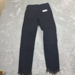 Risen Women's High Rise Crossover Jeans Black Size 0/24 Waist Size 24 Photo 9