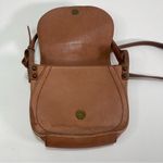 Lucky Brand Saddle Bag Leather Small Crossbody Shoulder Purse Tan Boho Western Photo 2