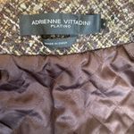 Adrienne Vittadini NEW  Platino Womens Jacket Size 4 Tweed Blazer Wool Fur Cuffs Photo 8