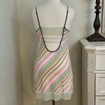 Victoria's Secret Victoria’s Secret Striped Chemise Slip Multicolor Pink Green Size Small Photo 2