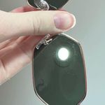 Hexagon Metal Rim Pimp Style Retro Vintage Style Narrow Rose Gold Sunglasses Photo 7