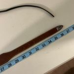 Leegin 1990 USA Brown Genuine Leather Animal Studded Western Belt Size Small Photo 7