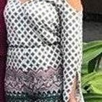 Romeo + Juliet Couture White Patterned Romper  Photo 3