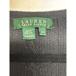 Ralph Lauren Lauren  Black Cable Knit V Neck Cotton Sweater Plus Size 2X Photo 3