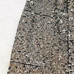 Anthropologie Maeve Orleans Gold Sequin Midi Skirt Metallic Party Size Small New Photo 8