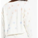 Z Supply  Star Print White Sweatshirt size small Photo 1