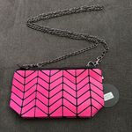NWT P Luca Milano Geometric Design Pink Black Crossbody Purse Bag Photo 0