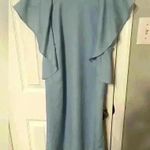 BCBG Maxazria Ice Blue Flutter Sleeve Shift Dress Size XS Photo 3
