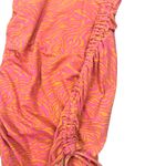 Motel Rocks Retro Orange Pink Trippy Waves Ruched Bodycon Tank Mini Dress XS Photo 8