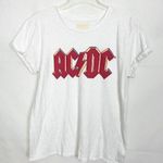 Lucky Brand AC/DC Band White Cotton T-Shirt Size Medium Photo 0