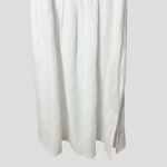 Dissh Harper White Cutout Midi Dress Size 6 Linen Spaghetti Strap Side Slit Photo 10