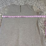 Ecru ‎ medium suede short sleeved blouse Photo 6