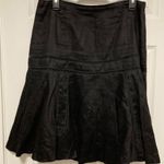 Ralph Lauren Lauren  Black 100% Linen Fit & Flare Skirt Photo 0
