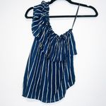 Billabong NWT Wonderland Striped One Sleeve Top Photo 5