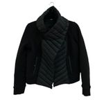 Kit & Ace Black Ella Wrap Cashmere Down Quilted Convertible Collar Jacket Coat Size 4 Photo 4