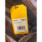 Carhartt Womens Flannel Shirt Jac Loose Fit Plaid Button Up Workwear Brown M NWT Photo 3