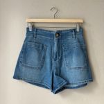 Anthropologie Maeve The Colette Shorts High Rise Blue Denim Jean Shorts 28 Photo 1
