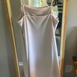 H&M Cream Slit Midi Dress Photo 2