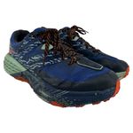 Hoka  Speedgoat 3 Waterproof Trail Running Shoes Majolica Blue Citrus Orange 9.5 Photo 1