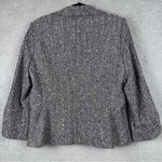Aura  Jacket Women 14 Gray Vintage Tweed Speckled Circle Blazer Office Y2K Boho Photo 4
