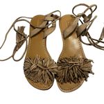Mystique Boutique MYSTIQUE Moreno Boho Fringe Gladiator Suede LEATHER Sandals, Sz 8 Photo 13