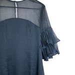 Keepsake‎ The Label Say You Will Chiffon Mini Dress In Navy NWT Large KX170121D Blue Photo 6