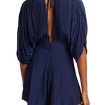 Ramy Brook  Gwyneth Plunge V-Neck Romper in Navy Blue Size 4 Photo 1