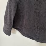 Rails  Kate Silk Cobra Print Button Down Shirt Gray Black Womens XS Photo 3