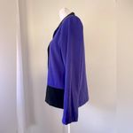 Notations Vintage Y2K  Petite Purple & Black Single Breasted Blazer Photo 3