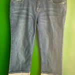 CLEARANCE! Mossimo Crop Low Rise Jeans Blue Denim Size 8 EUC Photo 0