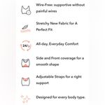 SHAPERMINT ESSENTIALS white wireless bra adjustable straps 3 hook NEW size L Size L Photo 9