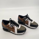 Not Rated Geri Sneaker Women 9.5 Casual Chunky Sole Leopard Print Multicolor Photo 3