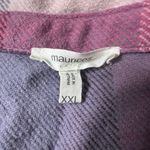Maurice's  Pink Plaid Twill Jacket Shacket with Pockets; button up shirt; size XXL Photo 2