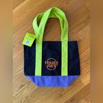 Trader Joes Multi Halloween Mini Canvas Tote Bag Purse Reusable LIMITED EDITION Black Photo 1