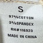 easel Western Print Twill Wide Leg Stretchy Cotton Raw Hem Cropped Pants Small Photo 5