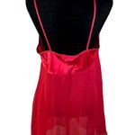 Inner Most Vintage USA Made Red Silky Sheer Babydoll Top Lingerie Medium Photo 4