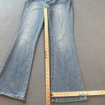 American Eagle Vintage Y2K  Wide Leg Flare Jeans Womens 8 Low Rise Light Wash Fad Photo 2