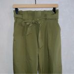Amazon  Branded Green High Waisted Casual Paperbag Pants size medium Photo 1