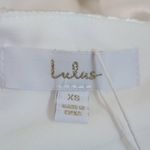 Lulus White Satin Wedding Dress with Pearl Straps NWT Size XS Photo 8