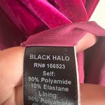 Black Halo Reeder Obsession Pink Velvet Mock Neck Mini Dress Size 4 Photo 8