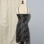 O'LALA Women Y2K Black Tan Abstract Dot Print Babydoll Spaghetti Strap Dress XS Photo 4