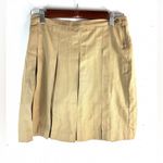 Lands End 3 Pleated Khaki Mini Skirt Tan Size undefined Photo 6