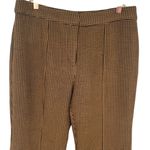Current Air NWT  Women's Houndstooth Split Hem Trouser Pants Brown Black Sz Large Photo 3