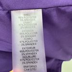 Calvin Klein blazer jacket women's 12P zip front scuba crepe crop purple career Photo 9
