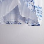 Vineyard Vines Sea Shell Medallion V-Neckline Cap Sleeve Blouse Photo 5