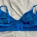 Savagexfenty Savage Fenty Blue Metallic Sparkly Bralette L Photo 1