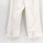 Loft Ann Taylor Julie Low Rise Cropped Chino Capri Pants with Tie Lace Up Bow Photo 3