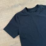 khy fitted short sleeve black tee shirt crop top Size XS Photo 3